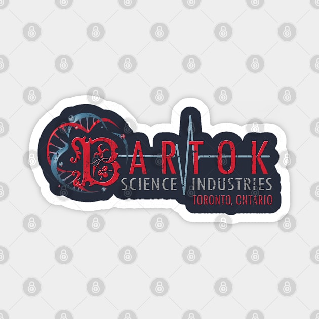 Bartok Science Industries, distressed from The Fly Sticker by woodsman